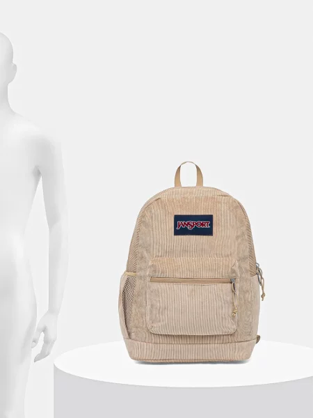 Однотонный большой рюкзак Jansport бежевый