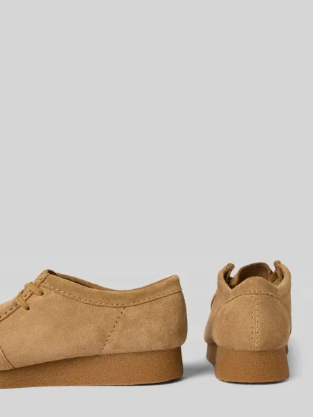 Mokasyny skórzane z gumową podeszwą model ‘Wallabee Evo’ Clarks