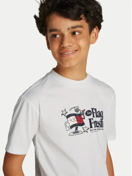 Tommy Hilfiger Póló Flag Fun S Regular Fit fehér