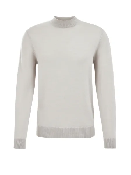 WE Fashion Pulover svetlo siva