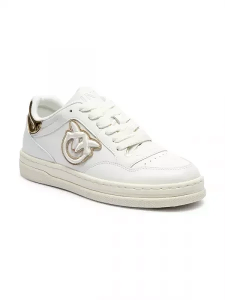 Pinko Bőr sneakers tornacipő MANDY 11 fehér