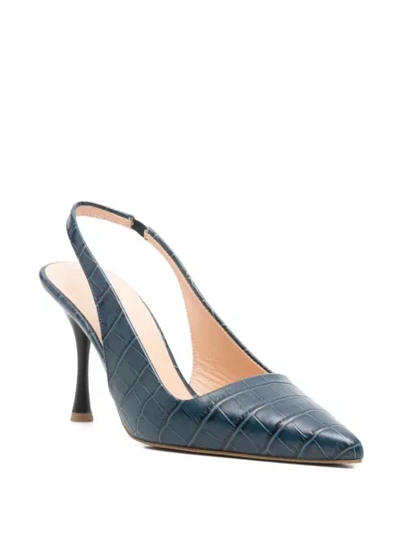 Pantofi cu toc Sergio Moretti Firenze slingback albastru