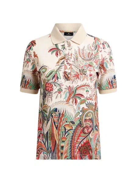 Tricou polo Etro cu model paisley