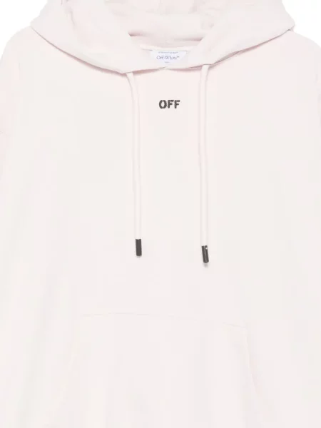 Grafic hanorac cu glugă Off-white alb