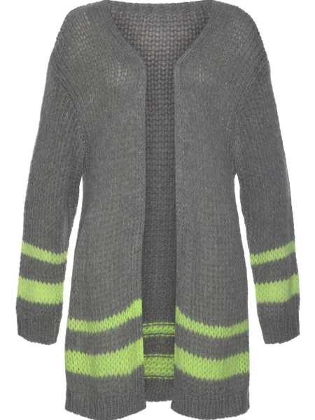 VIVANCE Pletena jopa bazaltno / jabolko siva