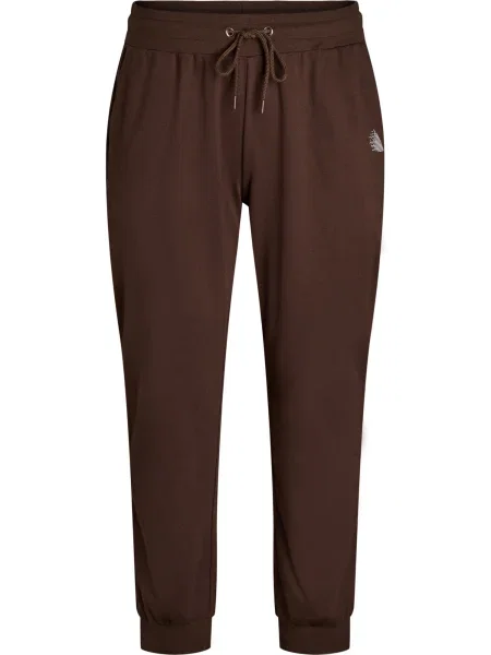 Active by Zizzi Pantaloni Abasic maro închis / deschis gri