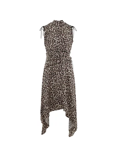 Midi haljina 3.1 Phillip Lim s printom s leopard uzorkom
