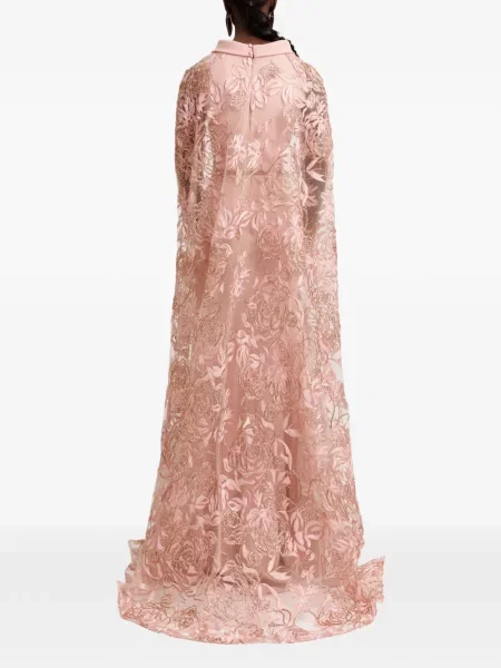 Rochie maxi Gemy Maalouf cu model floral roz