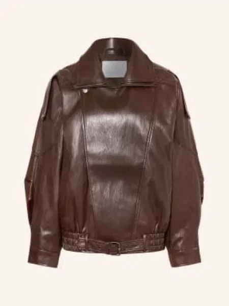 Leger Studio Kurtka Motocyklowa Jessa O Wyglądzie Skóry braun