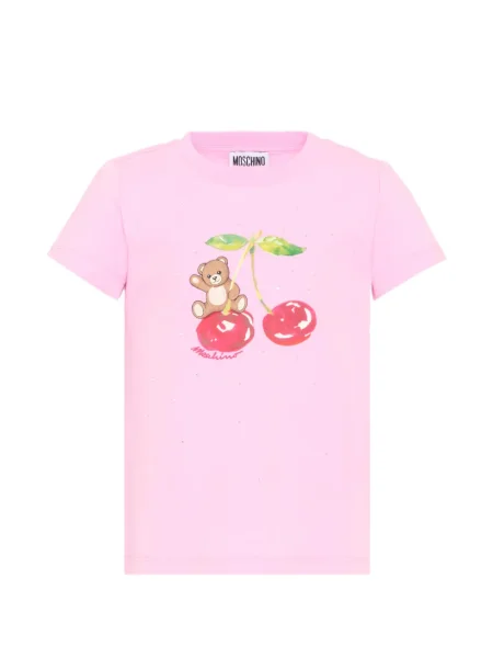 Koszulka dziecięca Moschino różowa