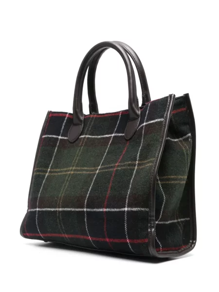 Geantă shopper Barbour maro