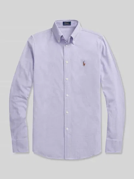 Bluzka koszulowa z wyhaftowanym logo Polo Ralph Lauren