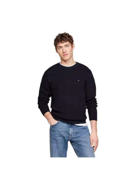 Tommy Hilfiger sweter Mężczyźni jednolity S niebieski