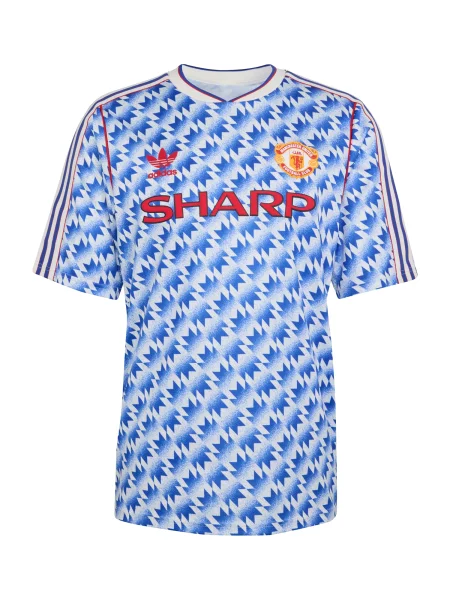 ADIDAS PERFORMANCE Tricou funcțional MUFC A JSY albastru / galben / roșu alb