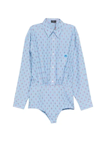 Body Etro cu dungi cu imagine albastru