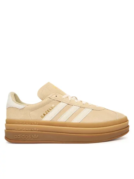 Adidas Originals Gazelle Bold sneakersy skórzane beżowe