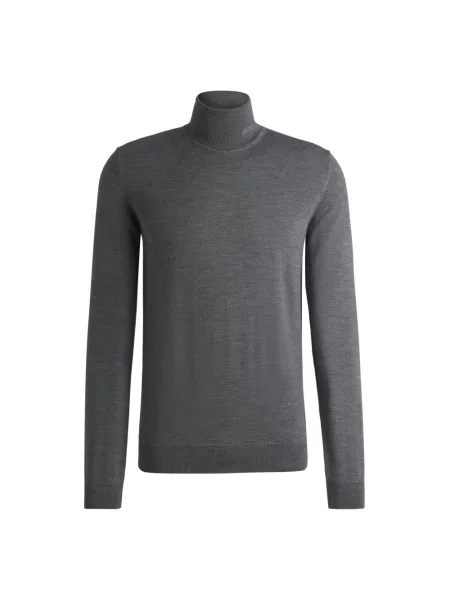 Sweter Hugo wełniany szary