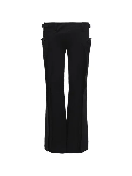 Pantaloni cargo Fax Copy Express evazate negru