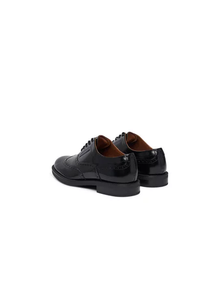 Cipele Tommy Hilfiger Lth Abrasivato Brogue Shoe crna