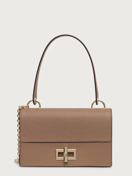 Furla geantă crossbody pentru femei din piele Amelia M Crossbody maro