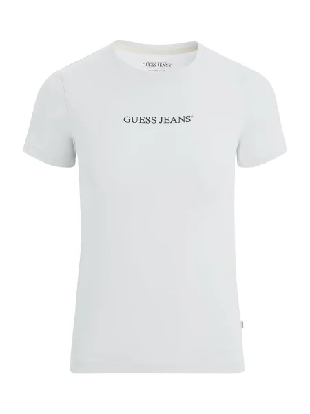GUESS JEANS Tricou negru alb