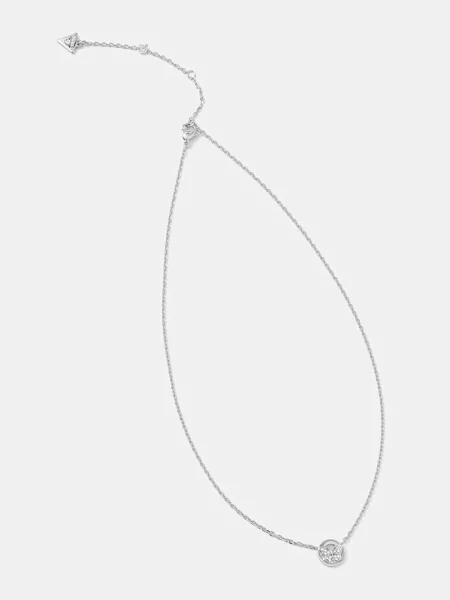Guess colier pentru femei din oțel inoxidabil BORBOLETA argintiu