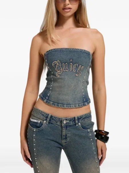 Τοπ Juicy Couture με καρφιά μπλε