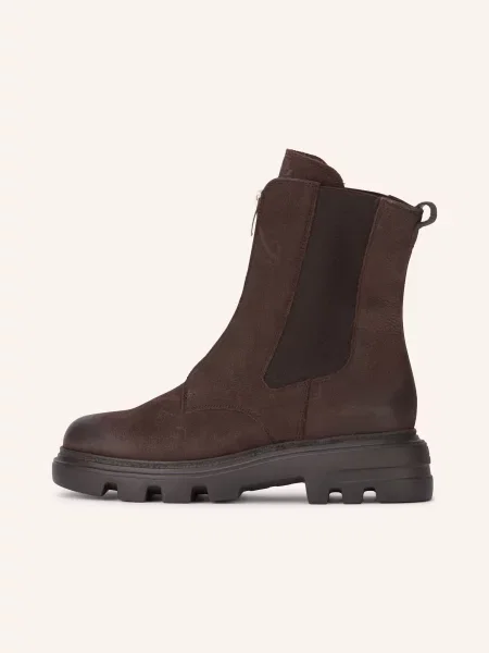 Paul Green Chelsea Boots tmavě hnědá zelené