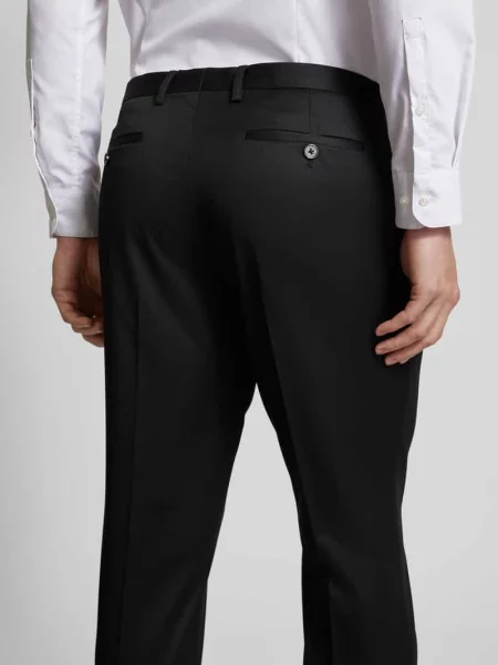 Spodnie do garnituru o kroju slim fit z z tyłu Mcneal czarne