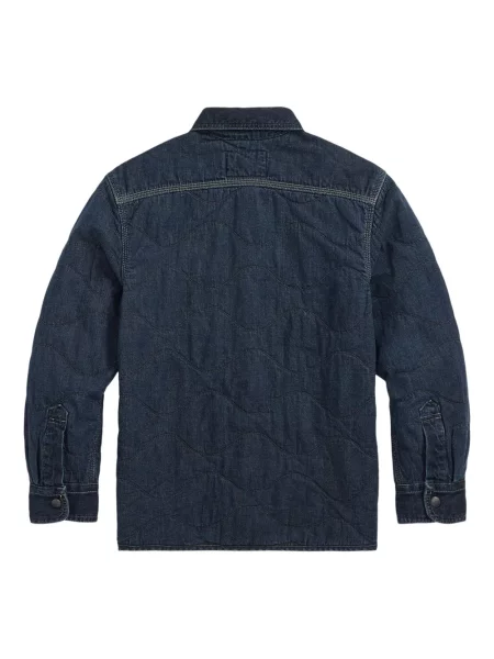 Kurtka jeansowa dziecięca Polo Ralph Lauren niebieska