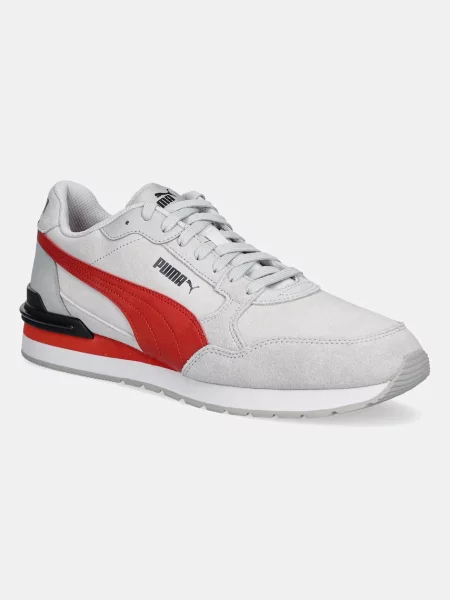 Кожени маратонки Puma ST Runner v4 SD сиво