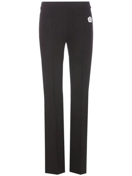 Pantaloni Kenzo cu model floral negru