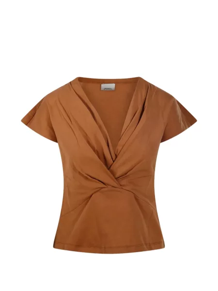 Tricou Marant Etoile cu decolteu în V maro
