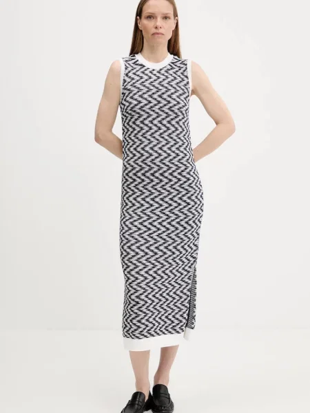 Barbour rochie din OLIVIA bleumarin midi mulată