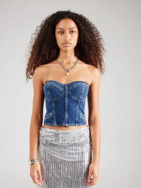 Guess Top Bleumarin albastru