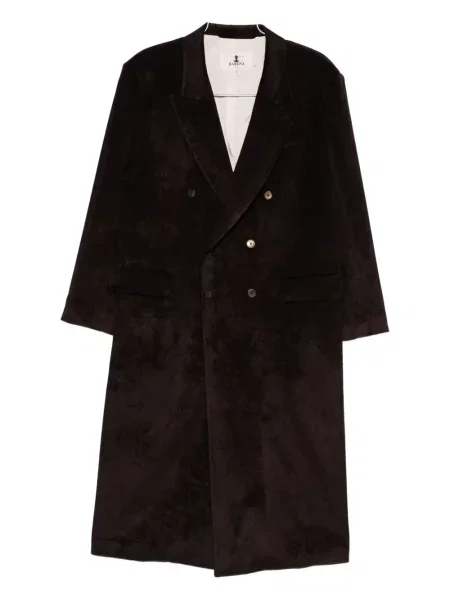 Palton Barena de catifea maro