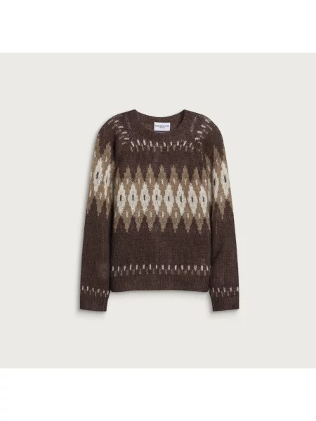 Sweter Nomarhythm Textile brązowy