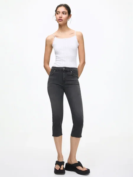 Pull&Bear Jeans denim negru