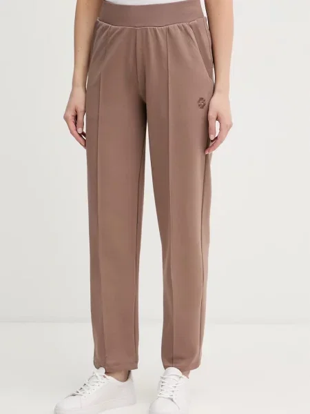 BOSS pantaloni de trening pentru femei cu Shiny B Pants maro