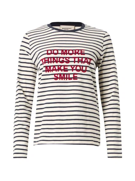 Weekend Max Mara Tricou VICINO bleumarin / purpuriu / murdar alb