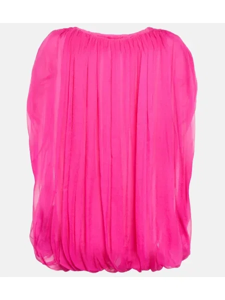 Top Rick Owens de mătase roz