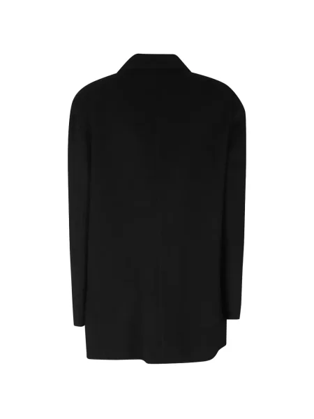 Palton Hevo cu două rânduri de nasturi negru