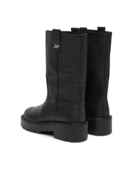Tommy Jeans Csizma Tjw Tubular Mid Boots fekete