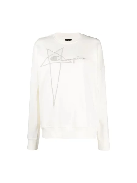 Bluza z kapturem Rick Owens beżowa