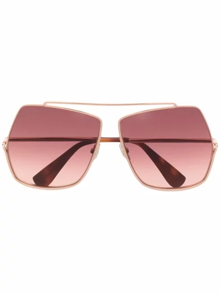 Ochelari de soare aviator Max Mara Eyewear cu imprimeu geometric