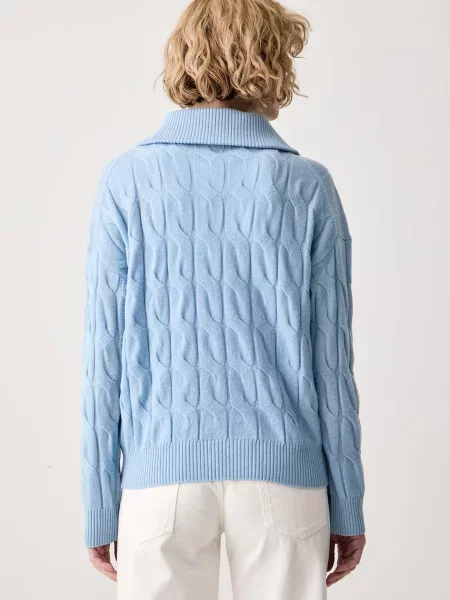 Tommy Hilfiger sweter wełniany niebieski