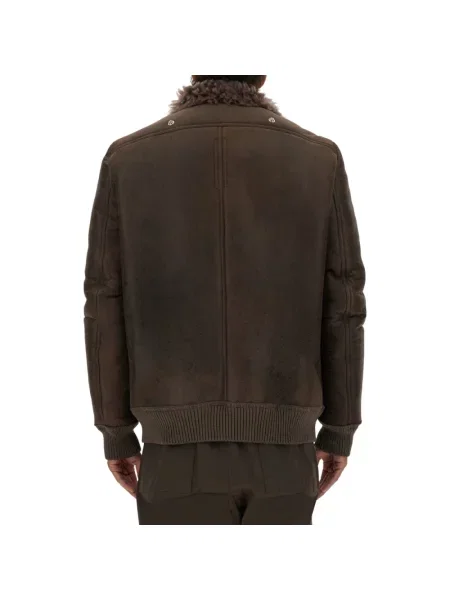 Kurtka skórzana Rick Owens szara