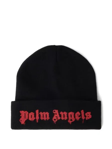 Căciulă Palm Angels cu autograf negru