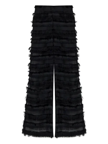 Pantaloni Munthe cu franjuri negru