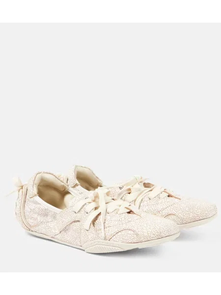 Sneakerși Acne Studios din piele alb